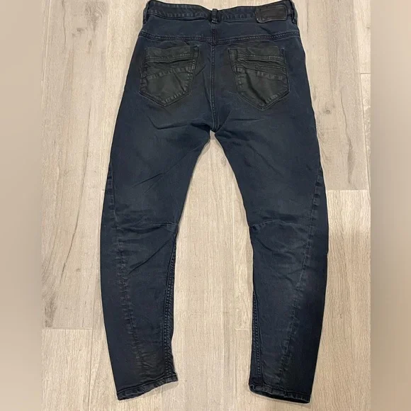 Diesel Fayza Relaxed Boyfriend Jeans Womens 25 Low Waist Ankle Cropped Barrel - Picture 3 of 10